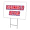 Signmission Windshield Repair Yard Sign & Stake outdoor plastic coroplast window, C-2436 Windshield Repair C-2436 Windshield Repair - alternate 1